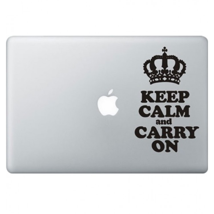 Keep Calm Macbook Sticker 